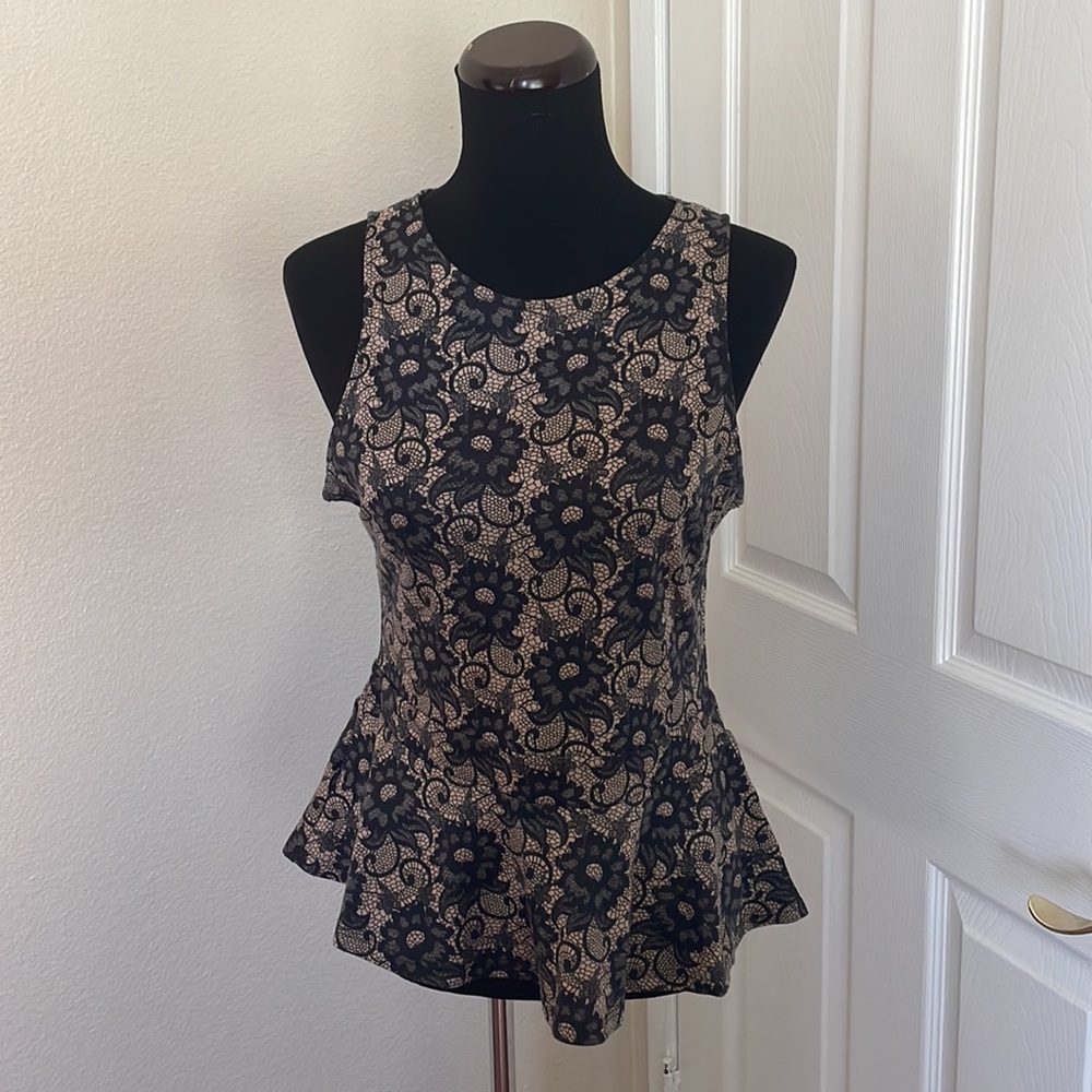 Lush Peplum Floral Top